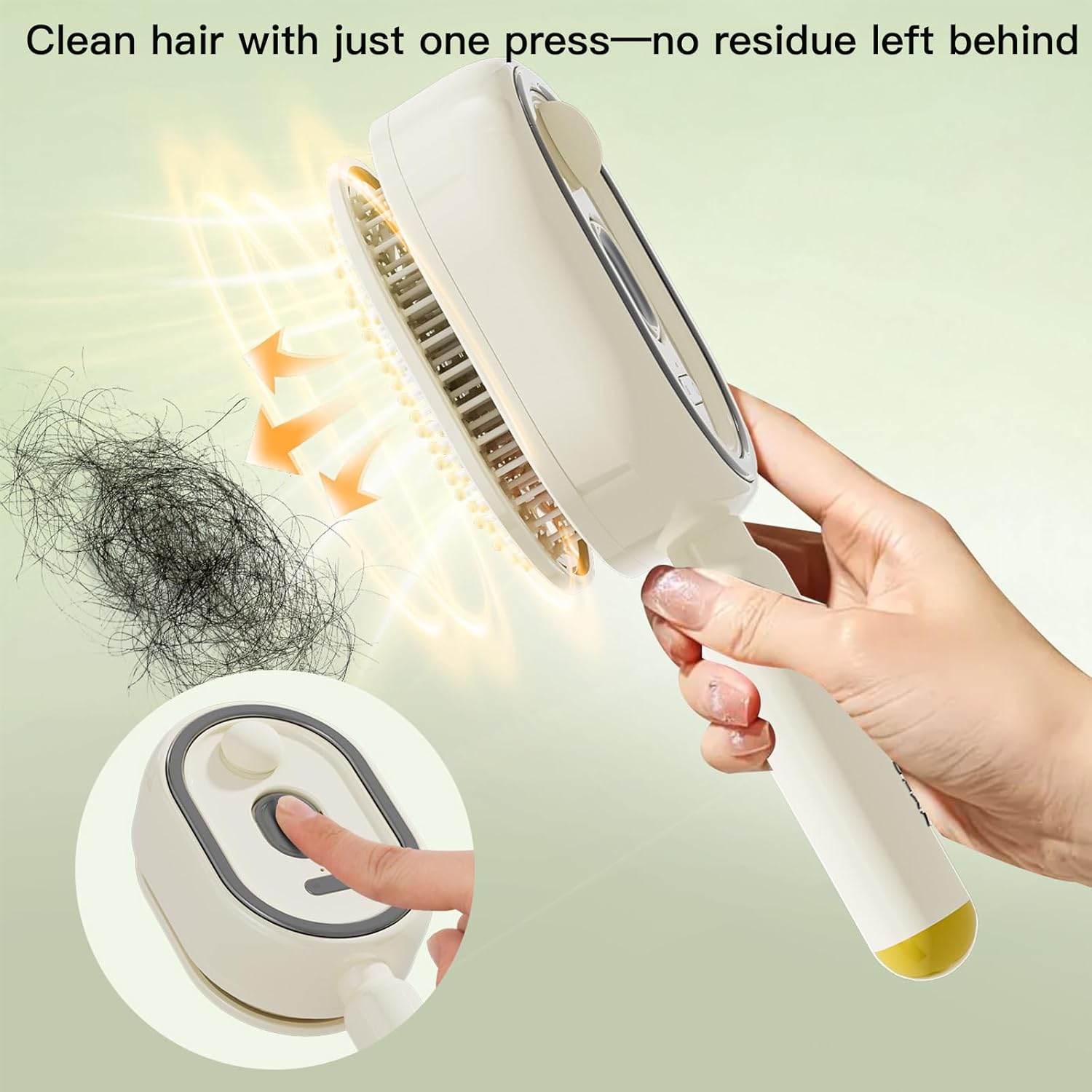 Electric Spray Air Cushion Massage Hair Brush, 2026 Electric Steaming Hair Straightener Brush, Rechargeable Detangling Steam Brushs For Hairs